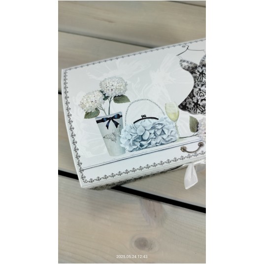 Szkatułka papierowa z lusterkiem H5744-C188; Pakowanie: 24szt -zdjęcie numer 4