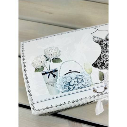 Szkatułka papierowa z lusterkiem H5744-C188; Pakowanie: 24szt -zdjęcie numer 7