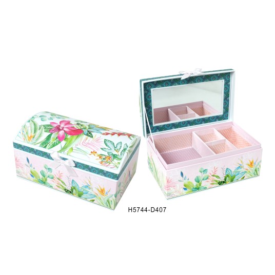 Szkatułka papierowa z lusterkiem H5744-D407; Pakowanie: 24szt -zdjęcie numer 1