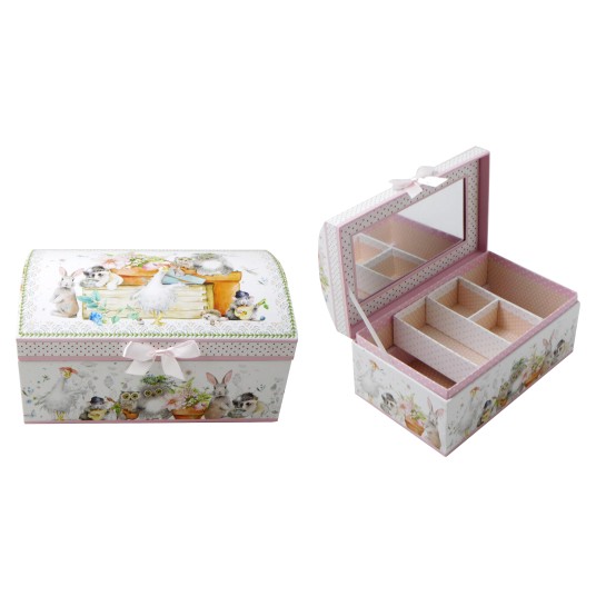 Szkatułka papierowa z lusterkiem H5744-D452: Pakowanie: 24szt -zdjęcie numer 1