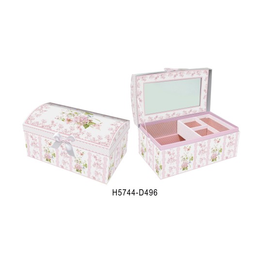 Szkatułka papierowa z lusterkiem H5744-D96; Pakowanie: 24szt -zdjęcie numer 1